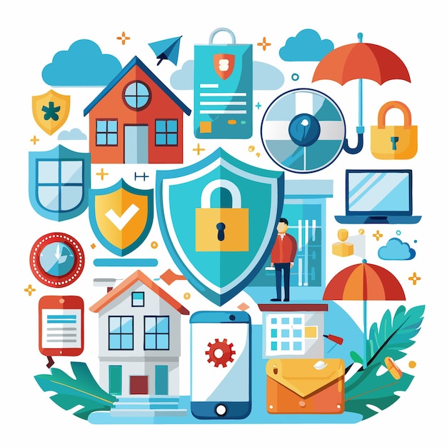 Home Digital Protection Privacy Security Concept