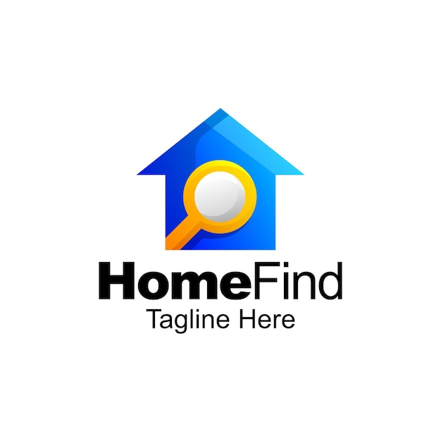 Home find logo gradient template design