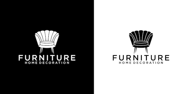 Home furniture logo design decoration