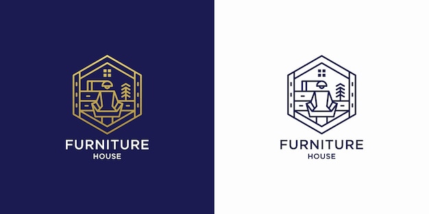 Home furniture logo royalty