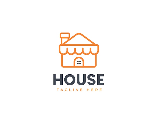 Home house icon symbol logo design concept