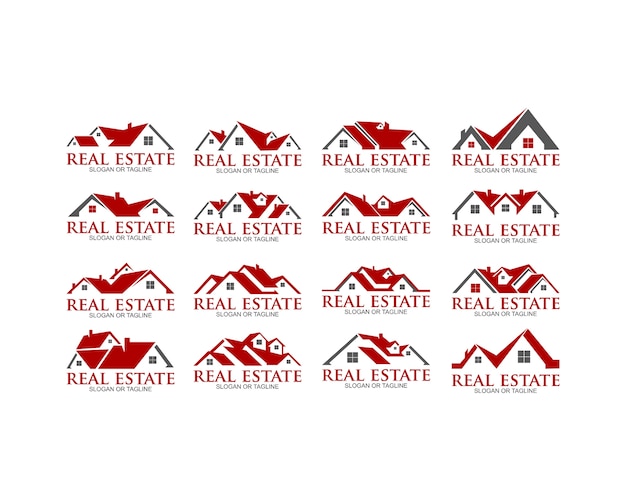 Home house real estate residential building property logo