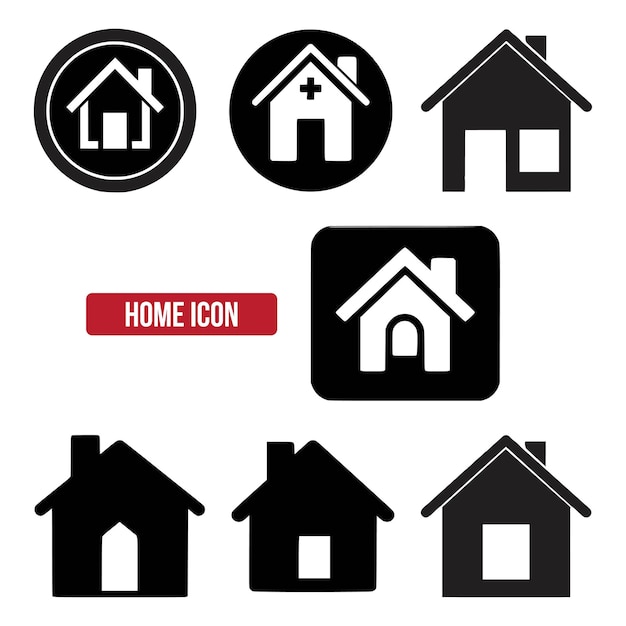 home icon flat vector illustration