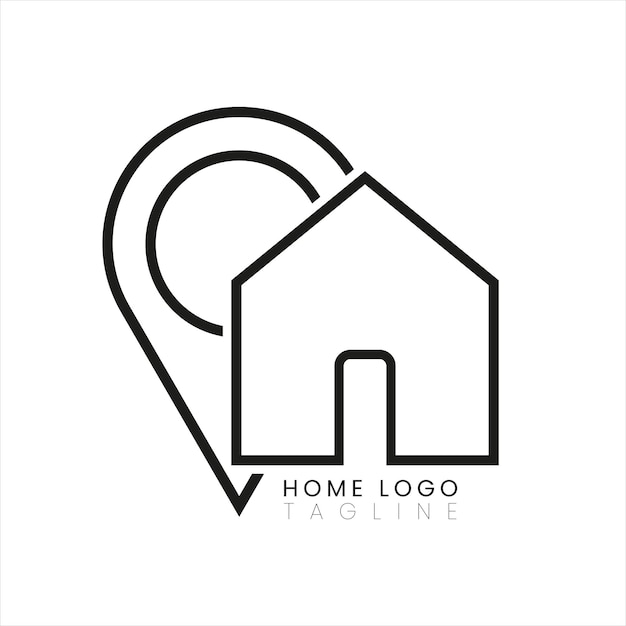 Home Icon Logo Vector design illustration -Simple House logo icon vector