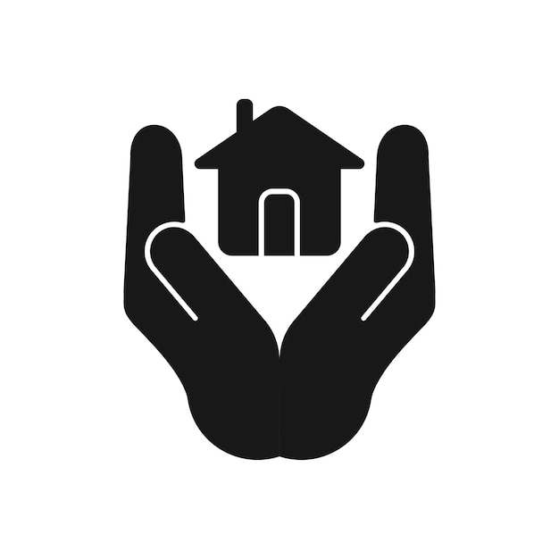 Home insurance silhouette