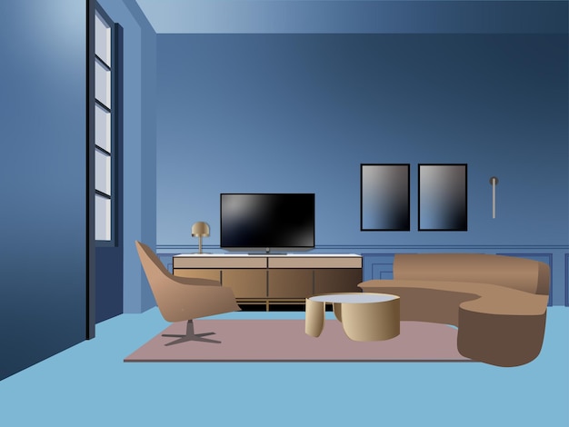 Home interior background simple concept