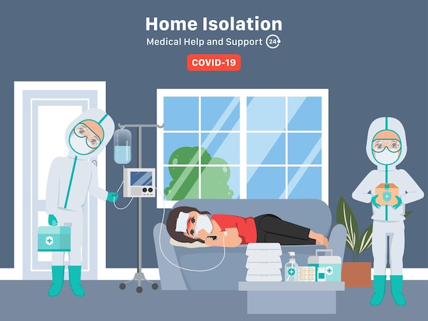 Home isolation emergency worker help and support patient during covid19 disease