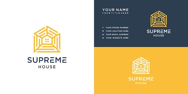 Home letter s logo design