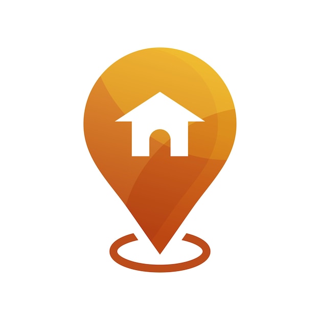 Home location icon symbol vector