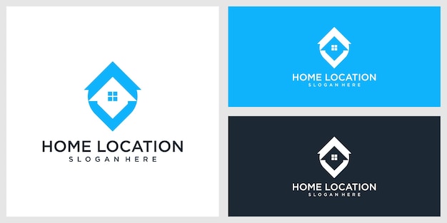 home location logo design premium