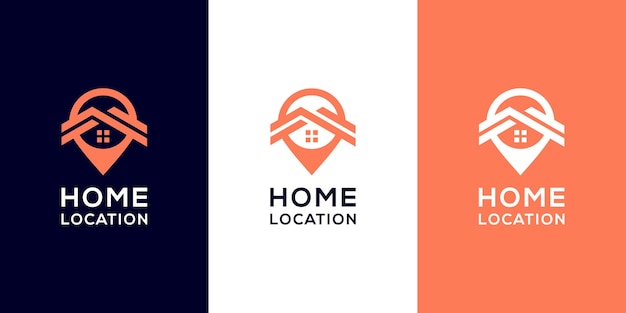 Home location logo templates and business card design