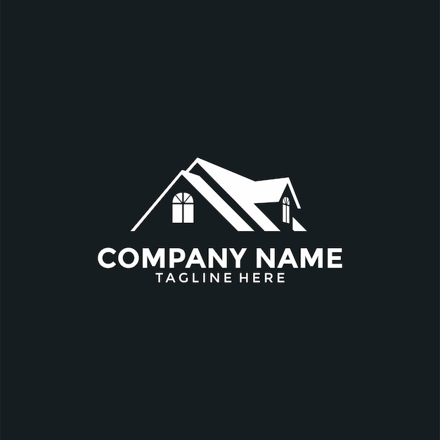 Home logo design Realty Property and Real estate logo concept house roof icon