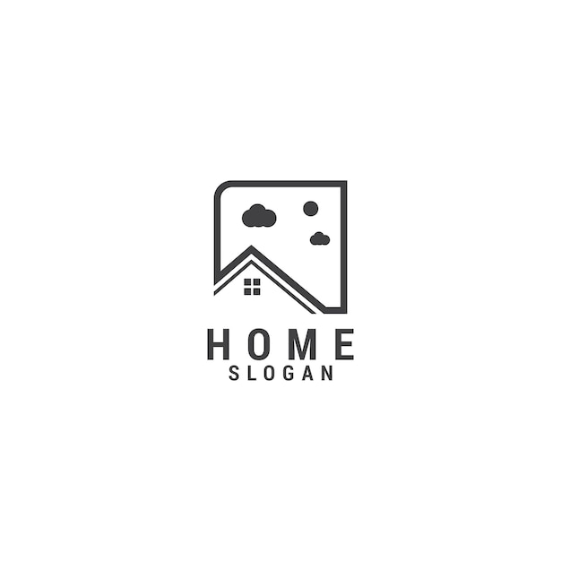 Home logo icon design template Elegant luxury premium vector