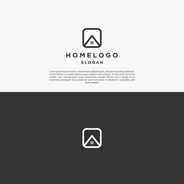 Home logo icon design template