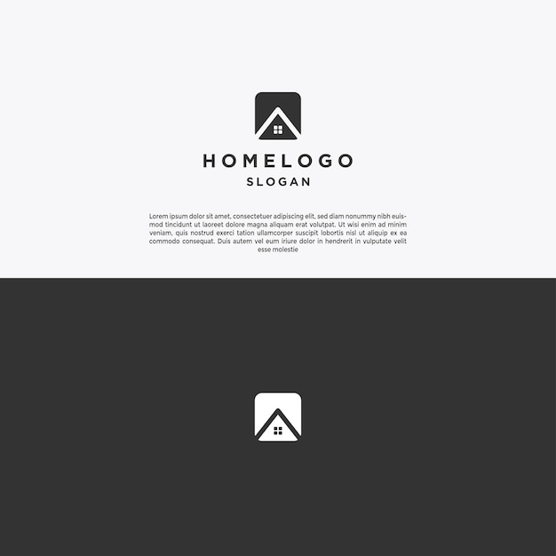 Home logo icon design template