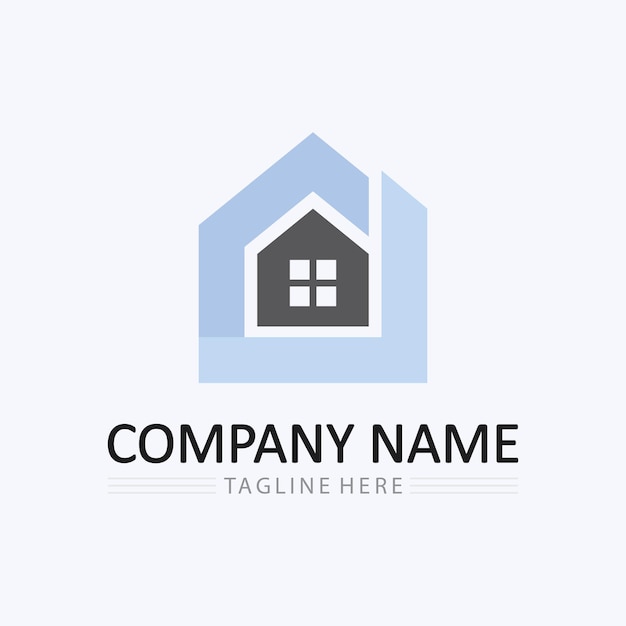 Home logo icon vector illustration design templateHome and house logo design vector logo architecture and building design property stay at home estate Business logo