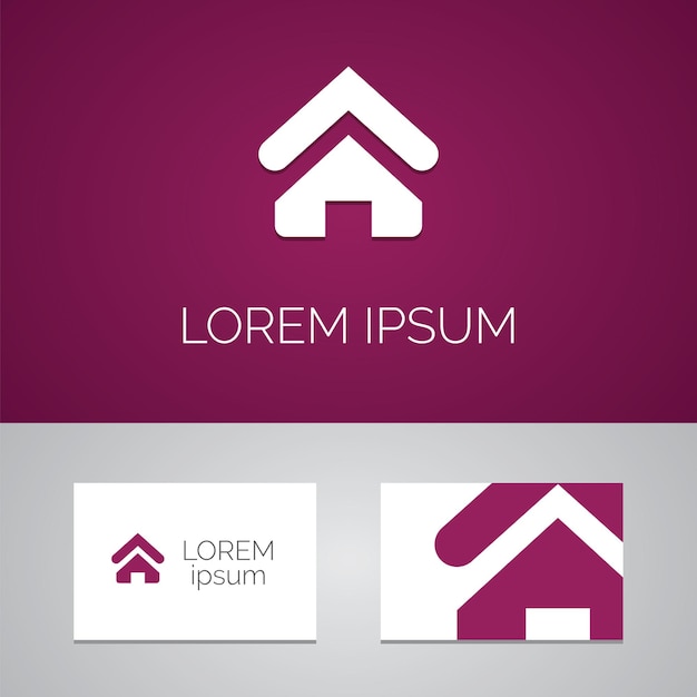 Home logo template icon