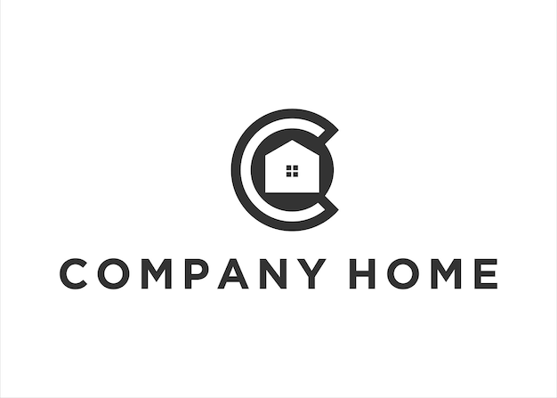 home logo vector C letter  logo vector