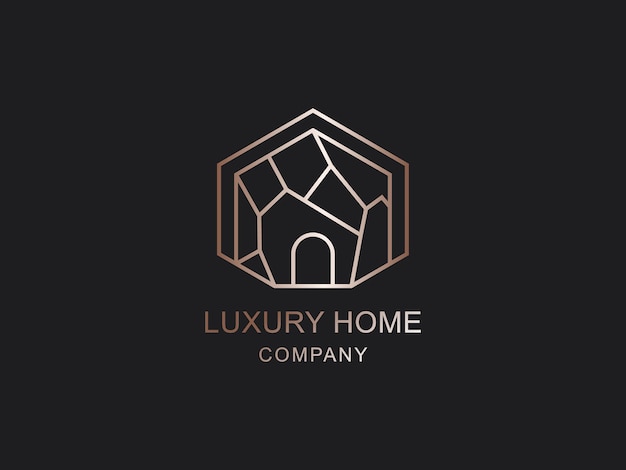 Home luxury logos template.