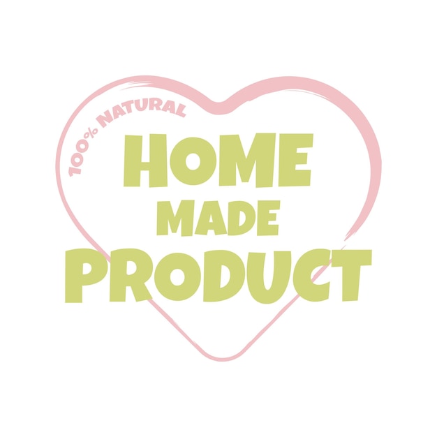 Home made food Label, high quality product badge. Bio Organic product. Bio and natural product icon.