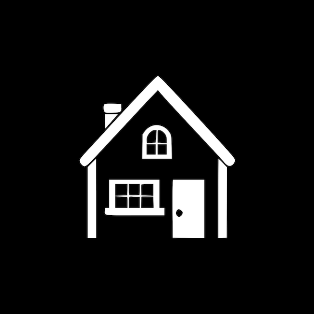 Home Minimalist and Simple Silhouette Vector illustration