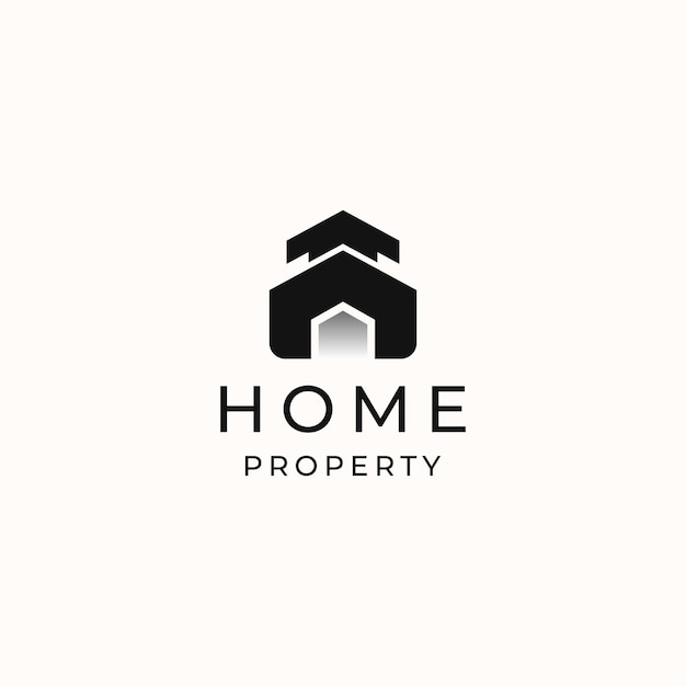 Home Modern Concept Logo Template ISolated in White Background. Vector Illustration