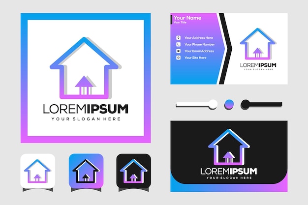 home modern logo design template