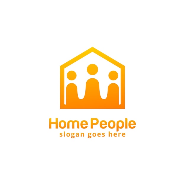 Home People logo design template