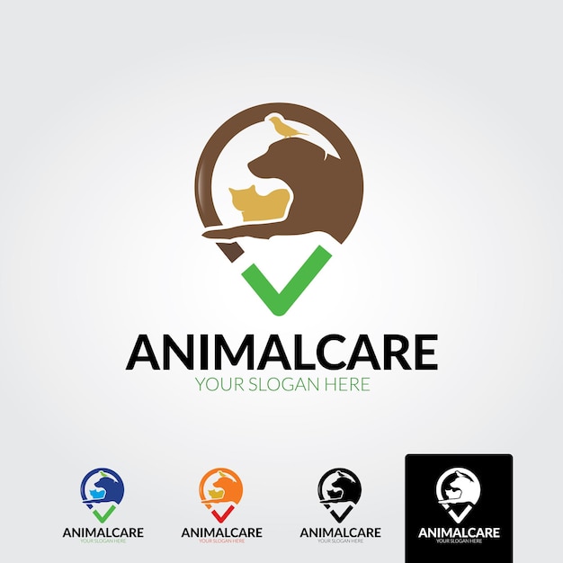 Home pets Logo template  vector