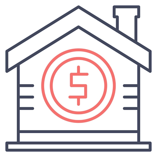 Home Price Vector Illustration Style