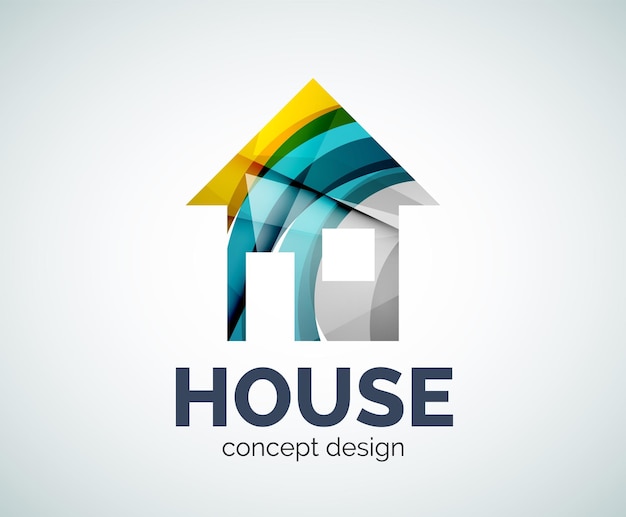 Home real estate logo template