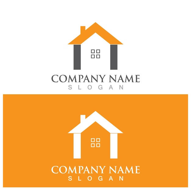 Home real estate logo and vector