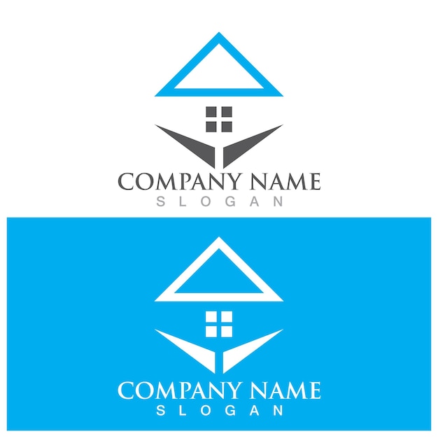 Home real estate logo and vector