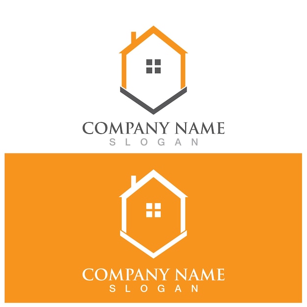 Home real estate logo and vector