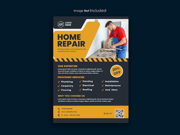 home repair flyer design