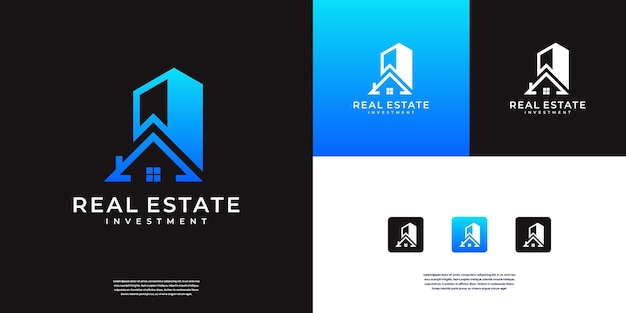 Vector home roof real estate logo design symbol for building construction architecture house apartment hotel and etc