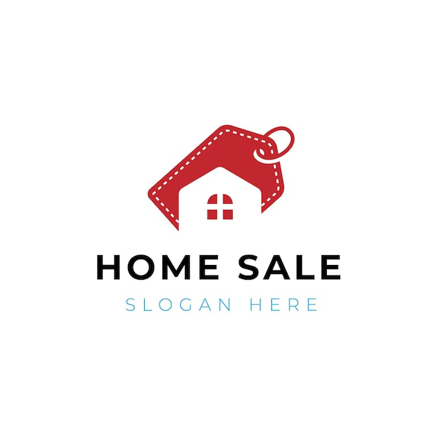 Home sale agency logo design Home deal logo design