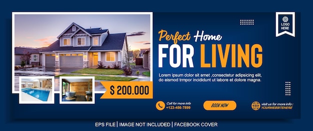 home sale facebook cover template