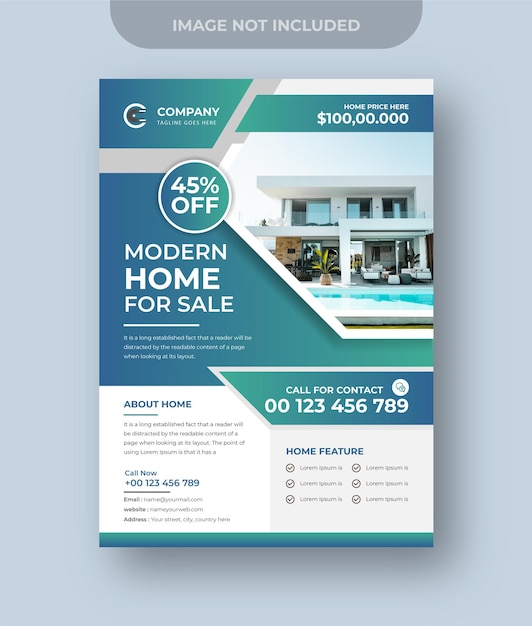 Home for sale real estate flyer design digital marketing Instagram post