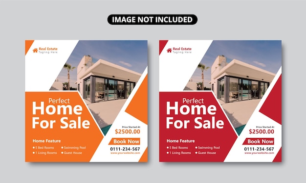 Home Sale Social Media Post design eps