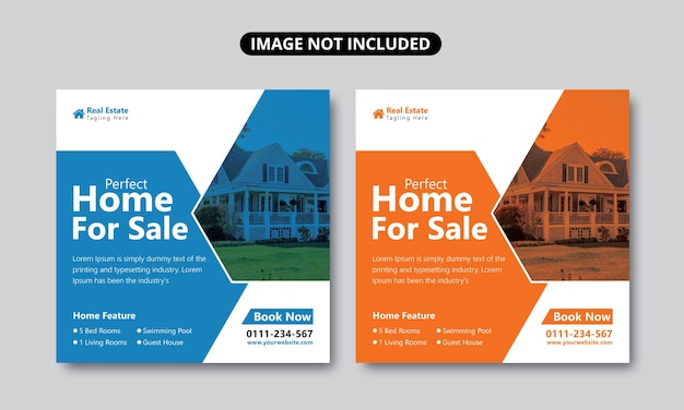 Home Sale Social Media Post design eps