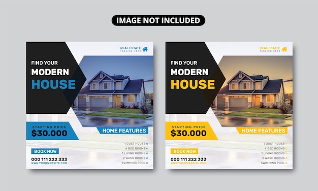 Home Sale Social Media Post design eps