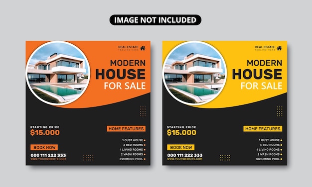 Home Sale Social Media Post design eps