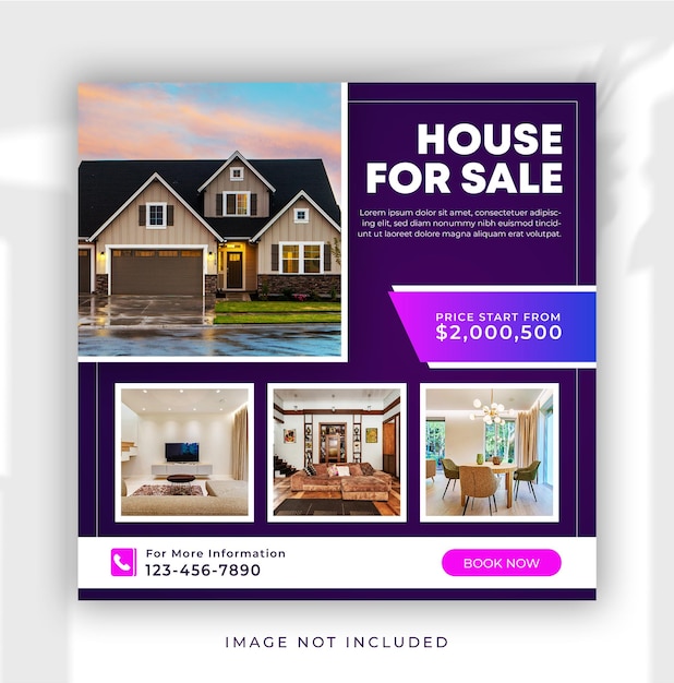 home sale template instagram banner templat