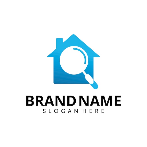 Home search logo design template