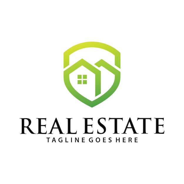 Home security and real estate logo template