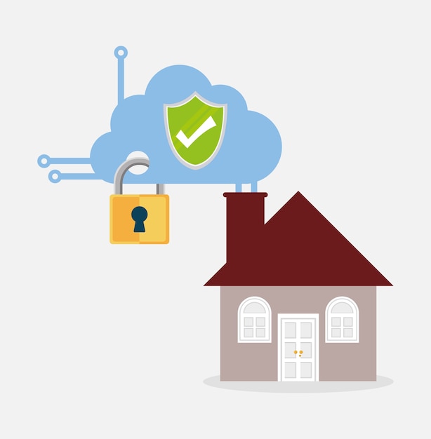 home security shield protection cloud smart