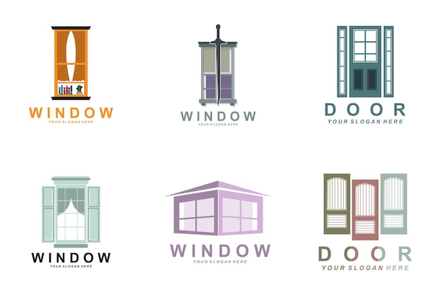 Home Window Logo Home Interior icon design