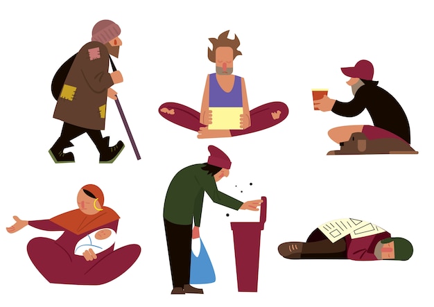 Vector homeless character set