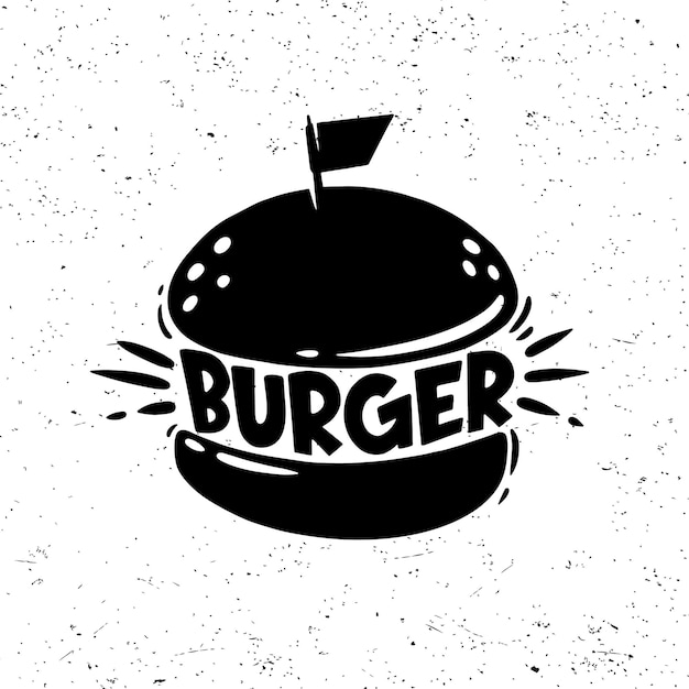 Homemade burger graphics, logos, labels and badges. Vector illustration